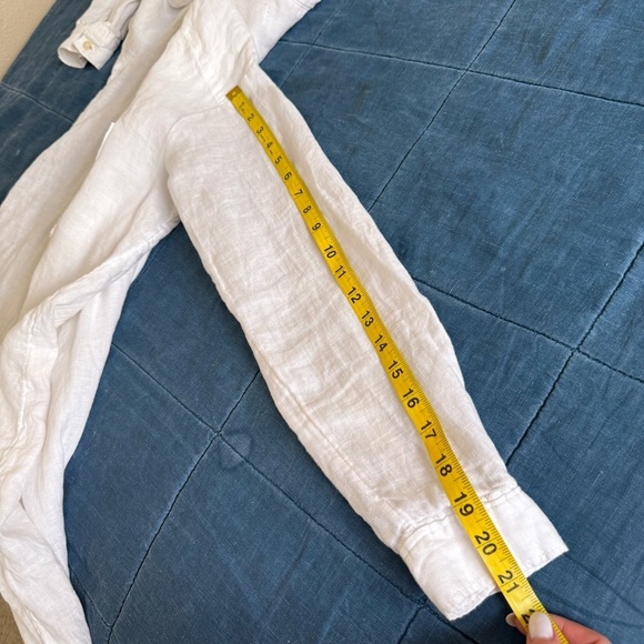 By Anthropologie Button Down Linen Tunic Shirt Size XS - Picture 13 of 13